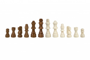 Фотография Шахматные фигуры деревянные с подложкой Partida 7,6 см [=city]