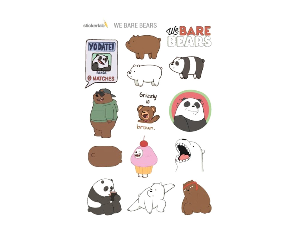 Мерч наклейки. Атрибутика we bare Bears. Стикеры для личного дневника. Мерч Вэлл наклейки.